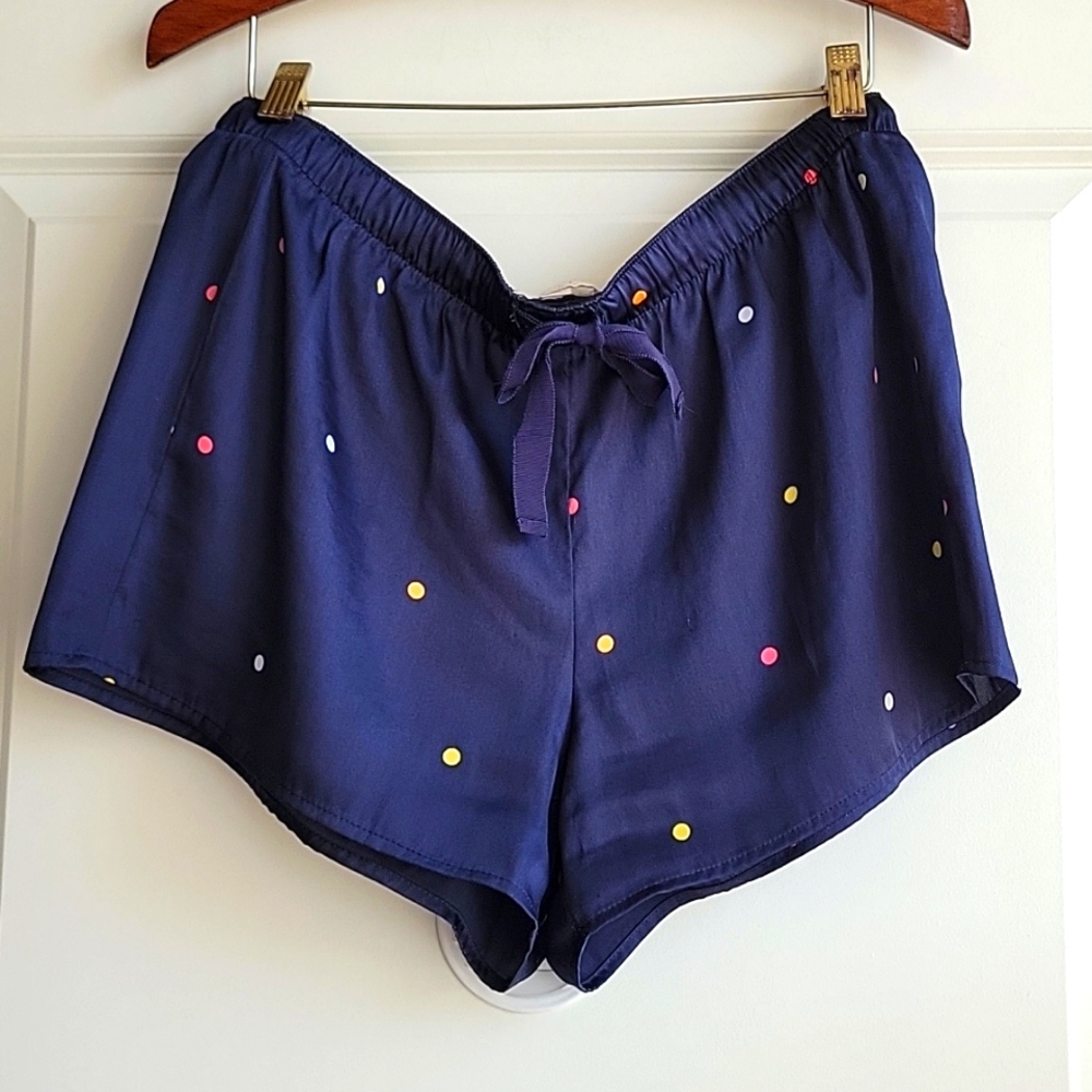 LOFT Satin Polka Dot Boxer Shorts Size S